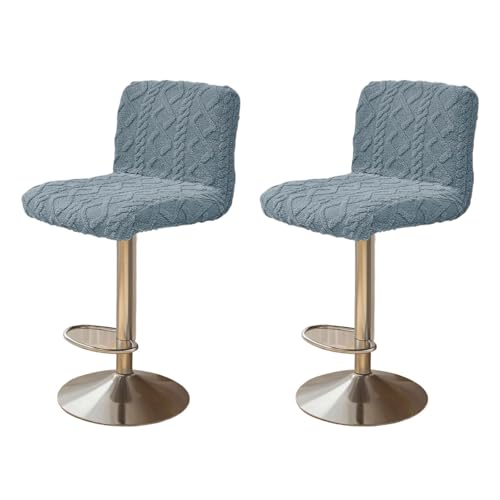 YiQinzcxg 2pcs Jacquard Silla de Comedor Fundas Desmontables Lavables Suave Silla de Felpa Protector para Bodas Hotel Decoraciones