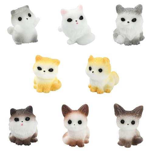 Mini figurines de chat en résine Stiesy pour personnaliser vos fournitures DIY