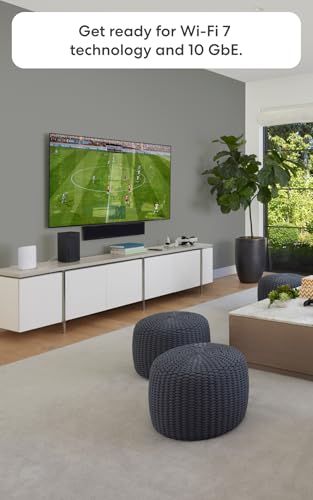 Image of Amazon eero Max 7 mesh wifi system with eero Plus annual (auto-renews) - Supports internet plans up to 10 Gbps, Coverage up to 5,000 sq. ft., Connect 500+ devices, 2-pack