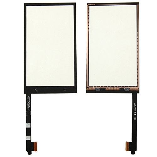 DINGJIA Parte Fina del Panel táctil de Mano de Obra for HTC One / M7 (Negro)