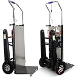WNRLL Carrello Elettrico A Mano - Scale su E Giù Carrello Elettrico per Salire Scale, con Maniglia Telescopica Motore Brushless da 1200 W Batteria Rimovibile da 48 V/36 Ah,07