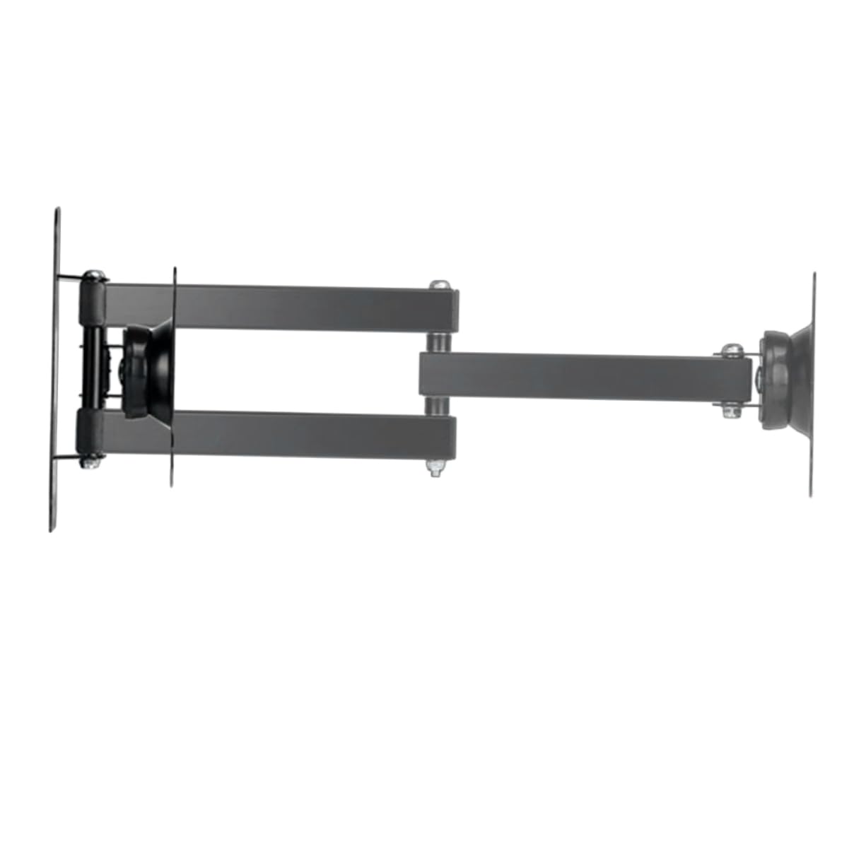 Supporto Tv da Parete per Lcd Monitor 10-27 Pollici in Ferro | Portata 7kg, Design Nero, Gestione Cavi Integrata, per Spazi Pubblici e Commerciali