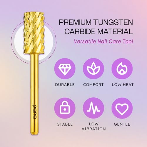 PANA 1/8" Large Flat Top Safety Carbide Nail Drill Bit miniatura 5