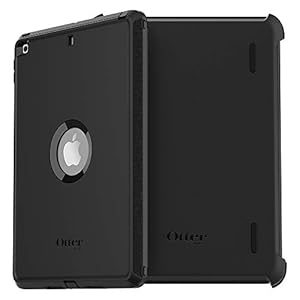 OtterBox Defender Series – Funda para iPad de 7ª, 8ª y 9ª generación (pantalla de 10.2 pulgadas, versión 2019, 2020 y 2021), no se vende al por menor/se envía en bolsa de plástico, color negro,