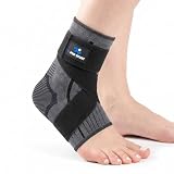 X-PRO SPORT Cavigliera Ortopedica per Distorsione, Fascite Plantare e Tendinite, Tutore Caviglia Sportivo Stabilizzante Regolabile con Fasce a Incrocio per Uomo e Donna, Calcio, Running Palestra (L)