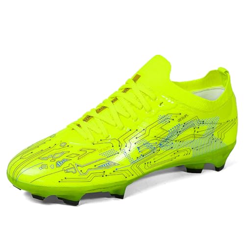 YAXE Unisex Soccer Cleats AG/FG Lightweight Breathable Low-Top Outdoor Training Sneakers2
