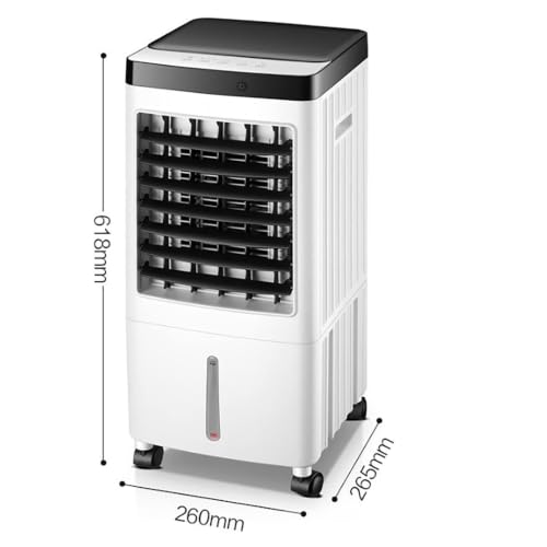 Enfriador de aire portátil de 10L con control remoto y temporizador de 7h 6