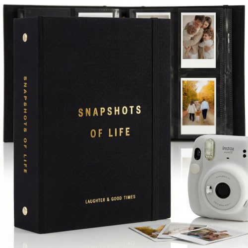 Beautiful Polaroid Photo Album for 2x3 Photos - Safely Holds 240 Pictures Of Unique Memories - The Perfect Instax Mini Compatible Photo Book To Store Your Pictures Or Trading Collection Cards