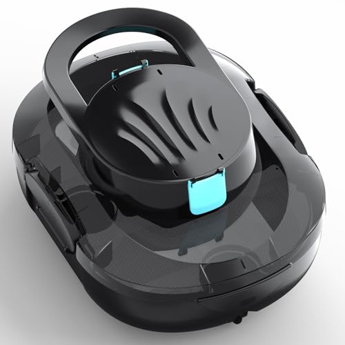 Image of S1 Pro Automatic Pool Cleaner for Above Ground Swimming Pools, Dual-Motor,Cordless Pool Robot with 120-Min Runtime, Large Debris Capacity, Fast Recharge and Self-Parking Function(Mirror Black)