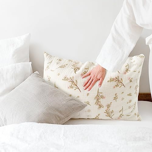 Konssy Muslin Toddler Pillowcase For 13X18 Pillow 2 Pack thumb #6
