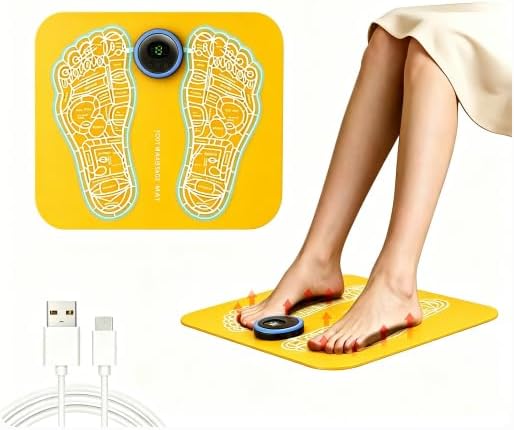 BLIAZAY EMS Foot Massager Pad with Remote Control for Enhanced Foot Care