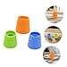 Luxshiny 3pcs Portable Dog Shower Sprayer Kit Soft Silicone Pet Bathing Tool for Outdoor Cleaning Travel-Friendly Compact Design in Orange Blue Green