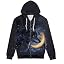 Wolf Galaxy Gold Moon