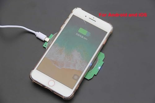 Miniatura 5 de 2 Pcs montón Tecnología de carga inalámbrica Tres bocinas Qi Estándar bricolaje Modified LED de bajo calor Cargador inalámbrico Transmisor Módulo