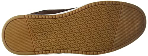Image of shoexpress Mens Textured Lace-up Shoes with Stripe-Tipped Sole Sneaker