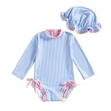 El paquete incluye: 1* traje de baño tipo mameluco para niña, 1 *gorro de natación. Este traje de baño de verano a la moda hará que tu bebé luzca más atractiva durante el verano. Se puede lavar a máquina o a mano