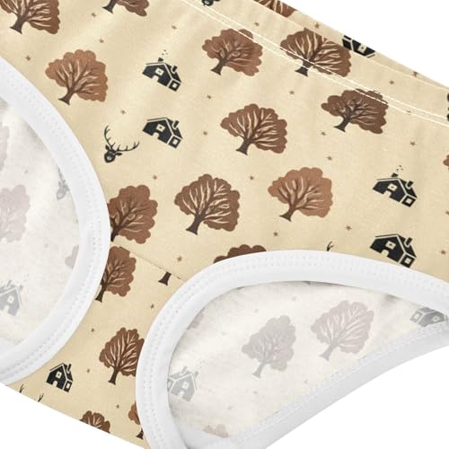 Girls' Underwear Christmas Deer Yellow Toddle Brief Panties 23035234