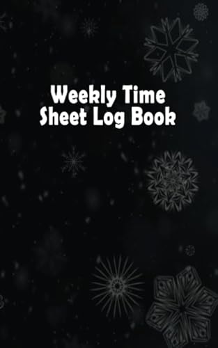 Weekly Time Sheet Log Book: Record billable working hours and Organize your time, dark & shapes cover