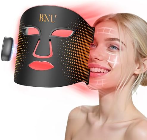 BNU Wireless Red Light Therapy for Face, 4 Modes LED Light Therap...