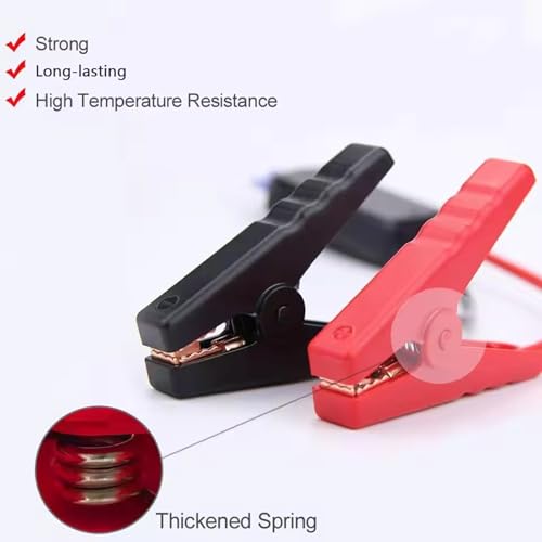 Portable Car Jump Starter for 18V Battery 8AWG Heavy Duty Booster Cables with Copper Clamps Emergency Battery Jumper Pac - Additional View