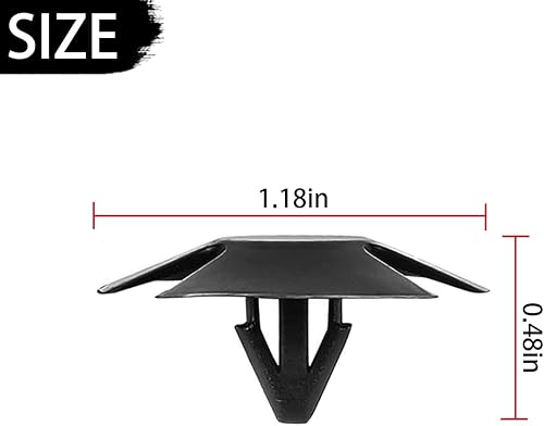 Miniatura 2 de Retenedores de aislamiento de capó de automóvil, 30 clips de retención de cubierta de parachoques con un removedor de sujetadores, clip de nailon de