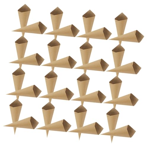 Cônes en papier pour pétales éviter les fuites de fleurs au mariage - Lot de 120 pièces