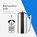 Frieling Double-Walled Stainless Steel French Press Coffee Maker - Brushed 36 oz (1 Liter) Insulated Coffee Press