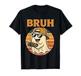 Photo Gallery bruh fantasma spooky boo divertente tramonto retrò halloween maglietta Photo Gallery bruh fantasma spooky boo divertente tramonto retrò halloween maglietta