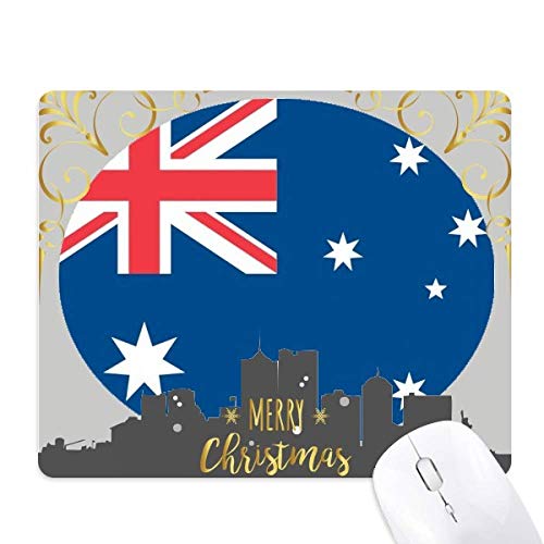 Tapis de souris Australie drapeau national cadeau original thème Océanie nuit de Noël