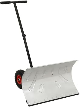 vidaXL Manual Snow Shovel with Wheels