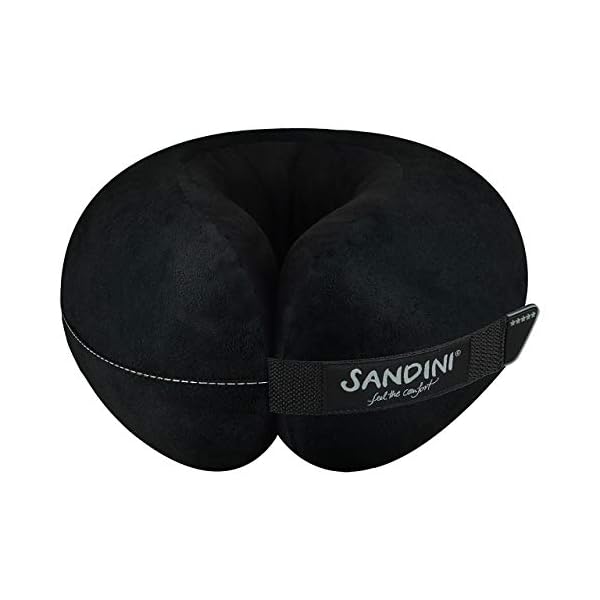 Travelfix Regular Size Premium Travel Pillow With Closureneck Pillow With Ergonomic Support Function Free Transport Bag With Attachment Clip