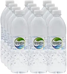 Água Mineral Sem Gás 510ml Rárida Alcalina Vanádio Com 12 Garrafas