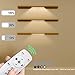 LDOPTO Under Cabinet Lights Wireless with Remote Control Dimmable Battery Operated LED Closet Lights Stick-on Kitchen Lighting with Timer for Kitchen Shelf Hallway Stairs, Multiple Colors 4 Pack