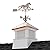 26" Square Manchester Vinyl Cupola with Horse Weathervane by Good Directions,White