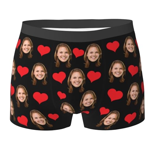 Personalized Boxers Briefs for Men, Custom Mens Underwear Boxer Briefs with Face, Gifts for Boyfriend Husband Him