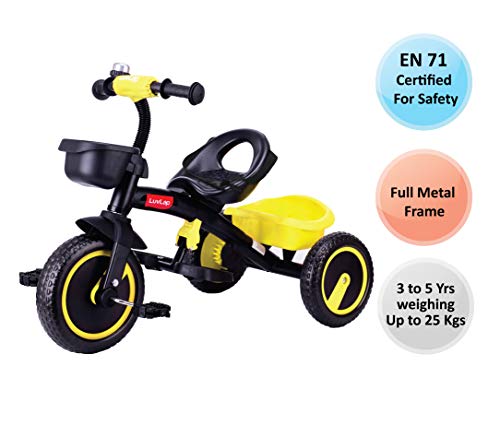 Image of LuvLap Joy Baby Tricycle Yellow
