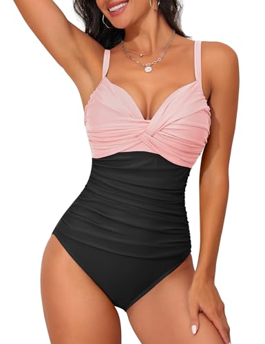 Image of Firpearl Women's Underwire Swimsuits Tummy Control One Piece Bathing Suits