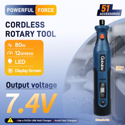 Gabujau 7.4V USB Rotary Tool