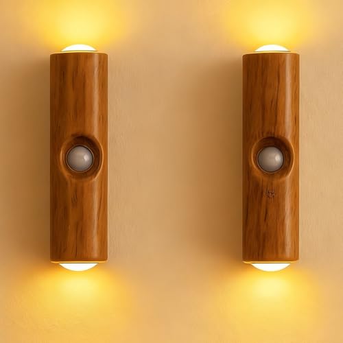 XUDUOO Nachtlicht Mit Bewegungsmelder, 2 Stück Aufladbar Magnetischen Nachtlicht Steckdose, Nachtlicht Kinder mit Dreifarbige Dimmfunktion & RGB-Ambientelicht, für Schlafzimmer, Küche, Treppe