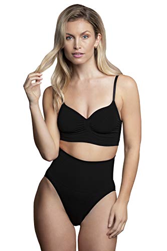 Bye Bra Naadloze BH Top, Brallette Medium Shapewear, Draadloze Sportbeha in Zwart/Beige Maat S-XXL