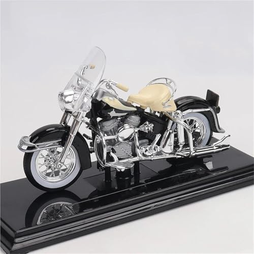 Per Harley Per Davidson 1962 FLH Duo, Modello Di Motocicletta Giocattolo In Lega 1/18, Simulazione