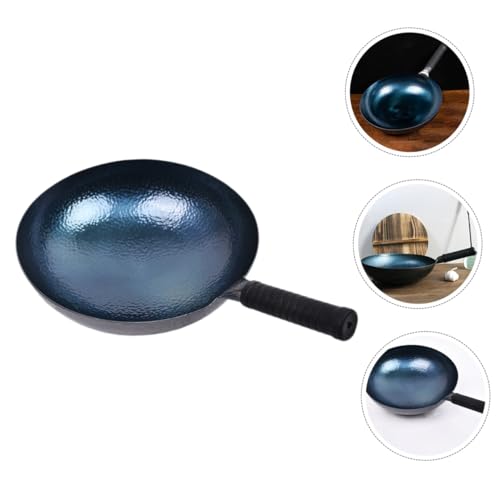 Wok de hierro forjado Luxshiny para estufa a gas e inducción miniatura 6