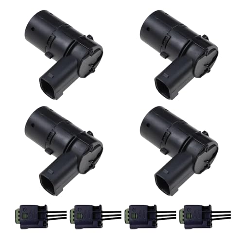 Image of Reverse Backup Sensor Parking Rear Bumper Parking Assist Sensor with Connector Replacement for Ford F150 F250 F350 E-150 E-250 Escape Explorer Lincoln Mercury Mariner 3F2Z15K859BA 4PCS
