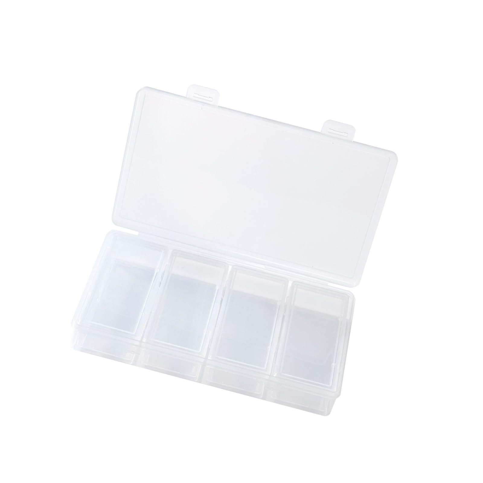 KAHDGSS Stackable Jewelry Case with Individual Sections Storage Box Perfect for Organizing Rings Earrings and Trinket Clear Jewelry Storage Box
