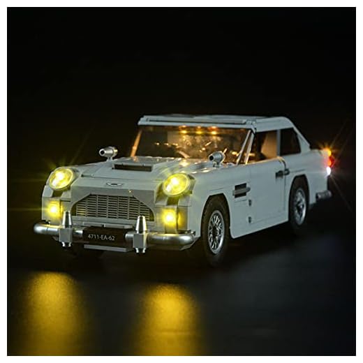 LED-lampor för LEGO James Bond Aston Martin DB5, ljussats kompatibel med Lego 10262 (ingår ej Lego-modell)