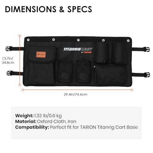 Image of TARION Video Production Cart Accessories Side Storage Titanrig Saddle Bag