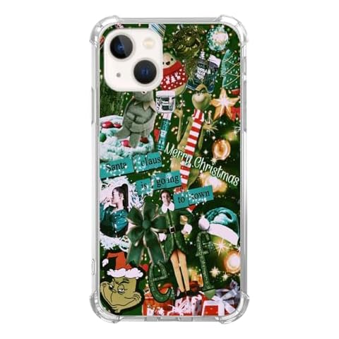 RYEDORP Green Christmas Phone Case for iPhone 15 Cover