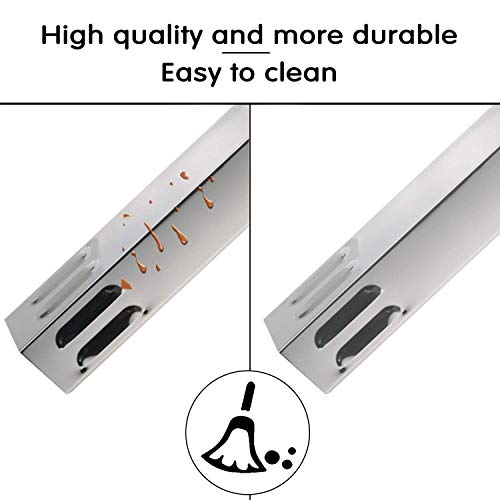 Hisencn Repair Kit Stainless Steel Gas Grill Burner Pipe Tube, Heat Plate Shield Tent Deflector, Burner Cover Replacement For Dyna-Glo Dgb390Snp-D, Dgb390Bnp-D Smart 3 Burner Lp Gas Grill Models #TOP5