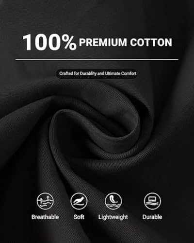 Image of Men's Cotton Casual Shorts |Knee Length Regular Fit Half Pant for Men| Elastic Waist with Drawstring | Regular Fit Shorts | Bermuda Shorts for Men | Lightweight Perfect for Workout, Beach & Summer