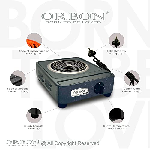 ORBON Heavy Duty Deluxe Electric G Coil Radiant Gas Cooking Stove Heater Induction Cooktop G